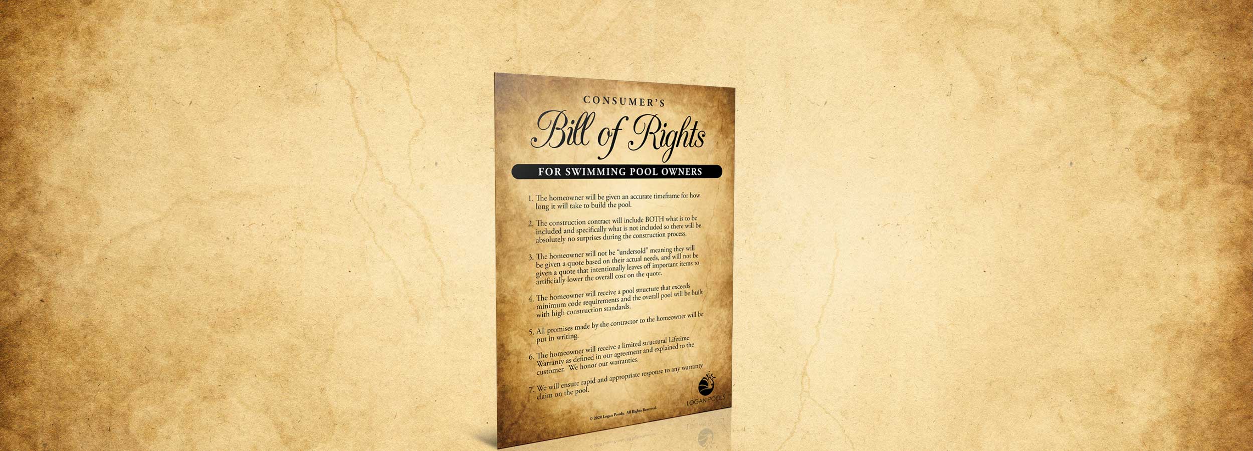 Logan Pools Bill of Rights
